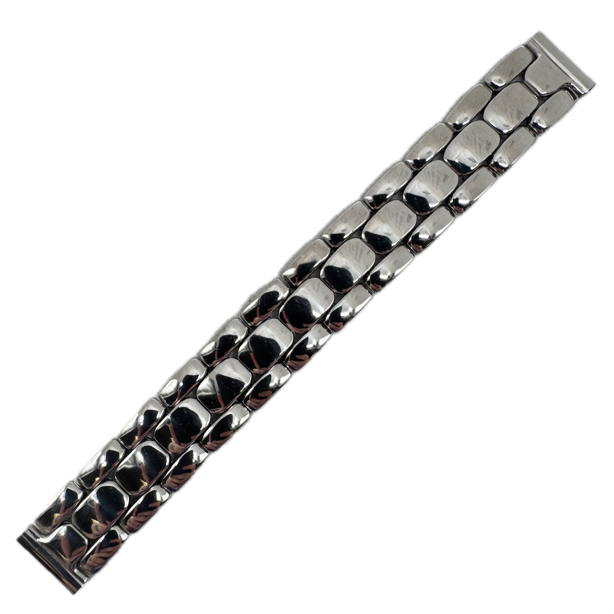 Vintage 15.5mm Foster Men's Wristwatch Band Steel Stretch Coffin Link USA