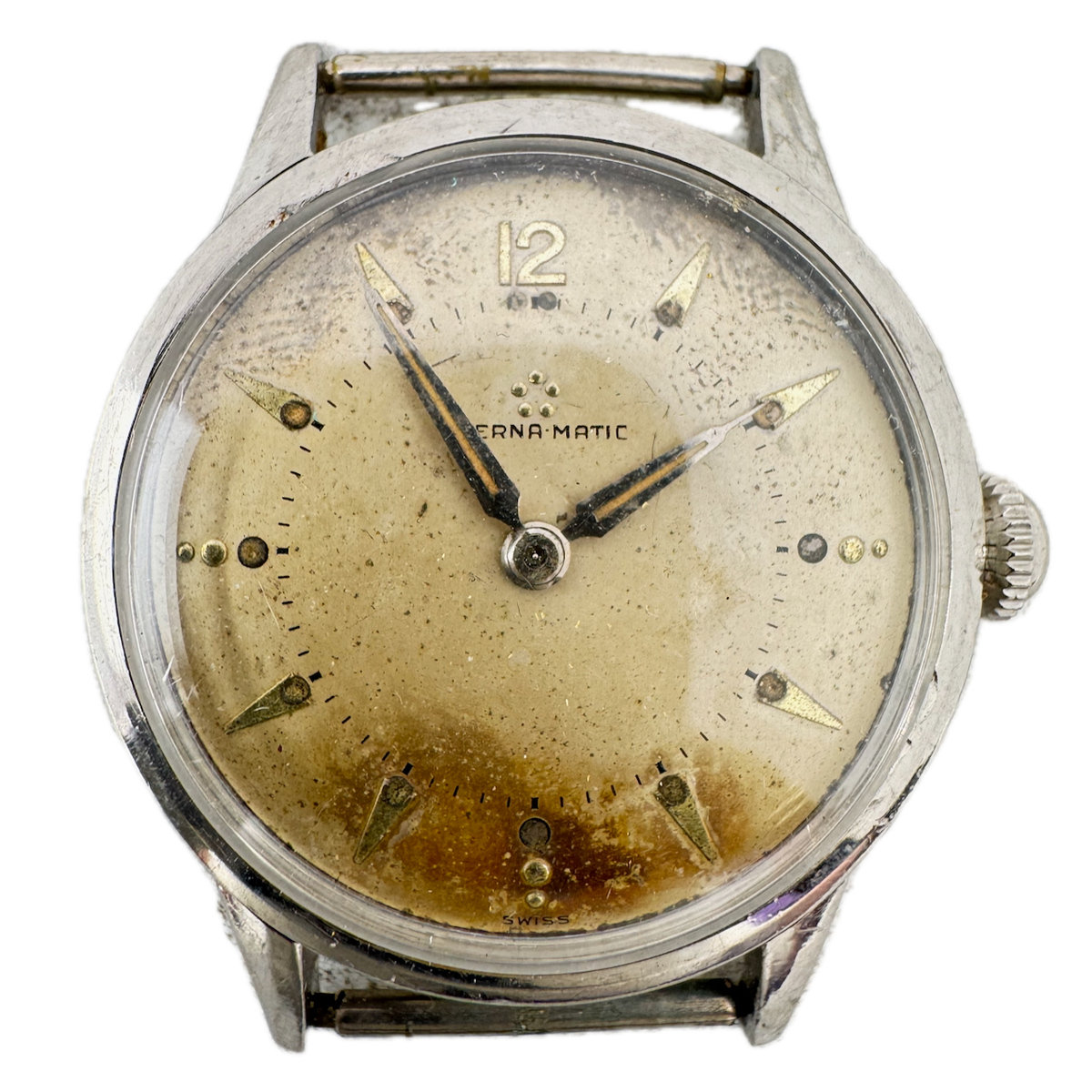 Vintage 33mm Eterna-Matic Classic 17j Men's Automatic Wristwatch 1414U Swiss