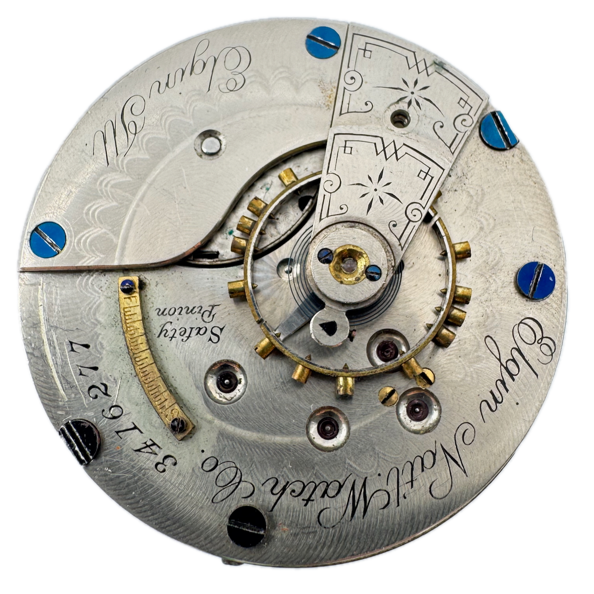 Antique 18s 1889 Elgin 11 Jewel Mechanical Hunter Pocket Watch Movement 102 USA