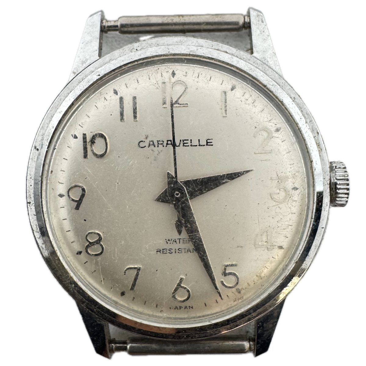Vintage 1970 Caravelle 2530 Men's Mechanical Wristwatch 11 DP Steel & Chrome