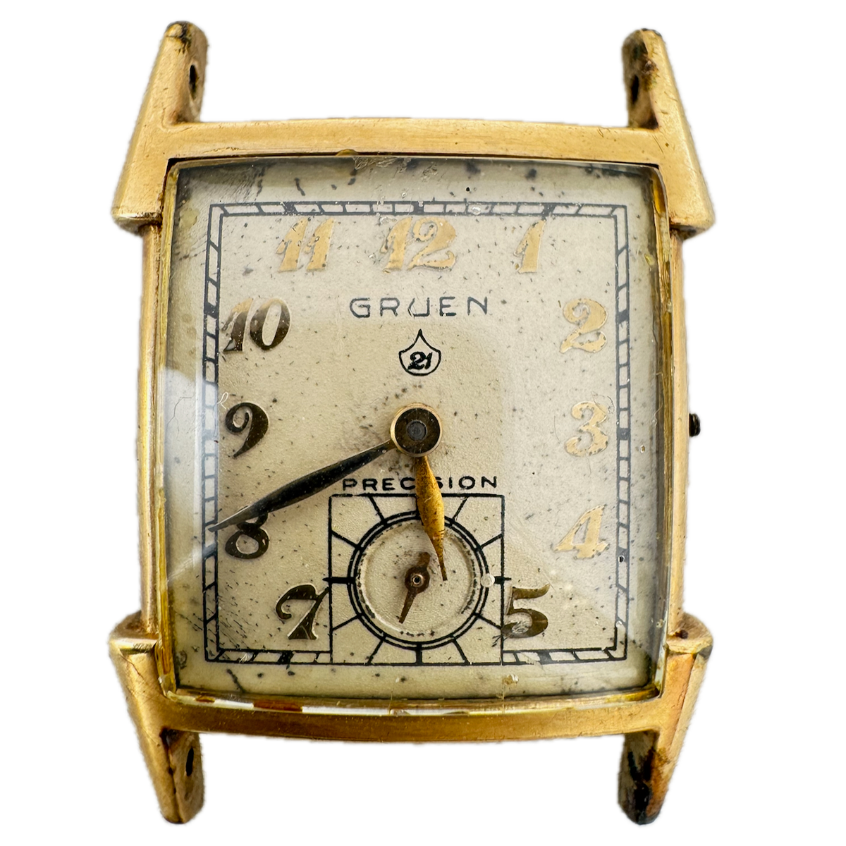 Vintage 22.5mm Gruen Precision 21 Jewel Men's Mechanical Wristwatch 335 10k GF
