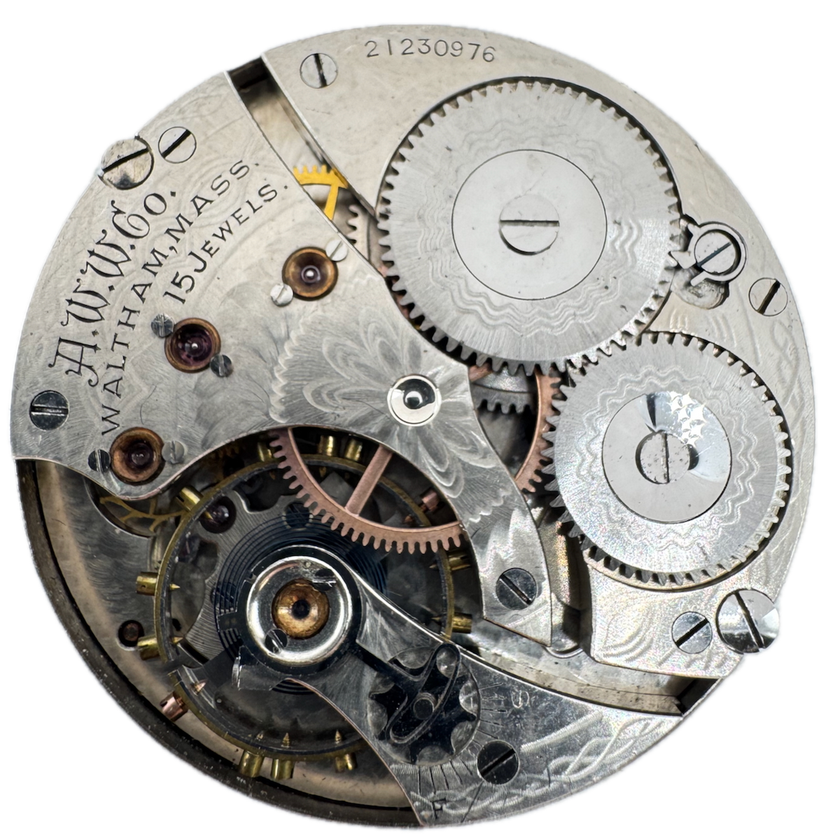 Antique 16s 1917 Waltham 15 Jewel Mechanical Pocket Watch Movement 620 USA