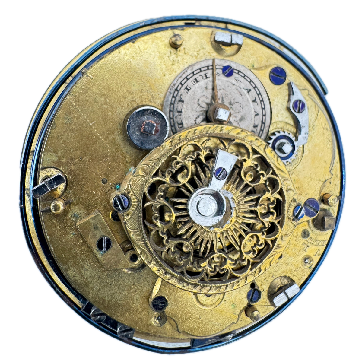 Antique 40.5mm Unbranded Quarter Repeater Key Wind Fusee Pocket Watch Movement