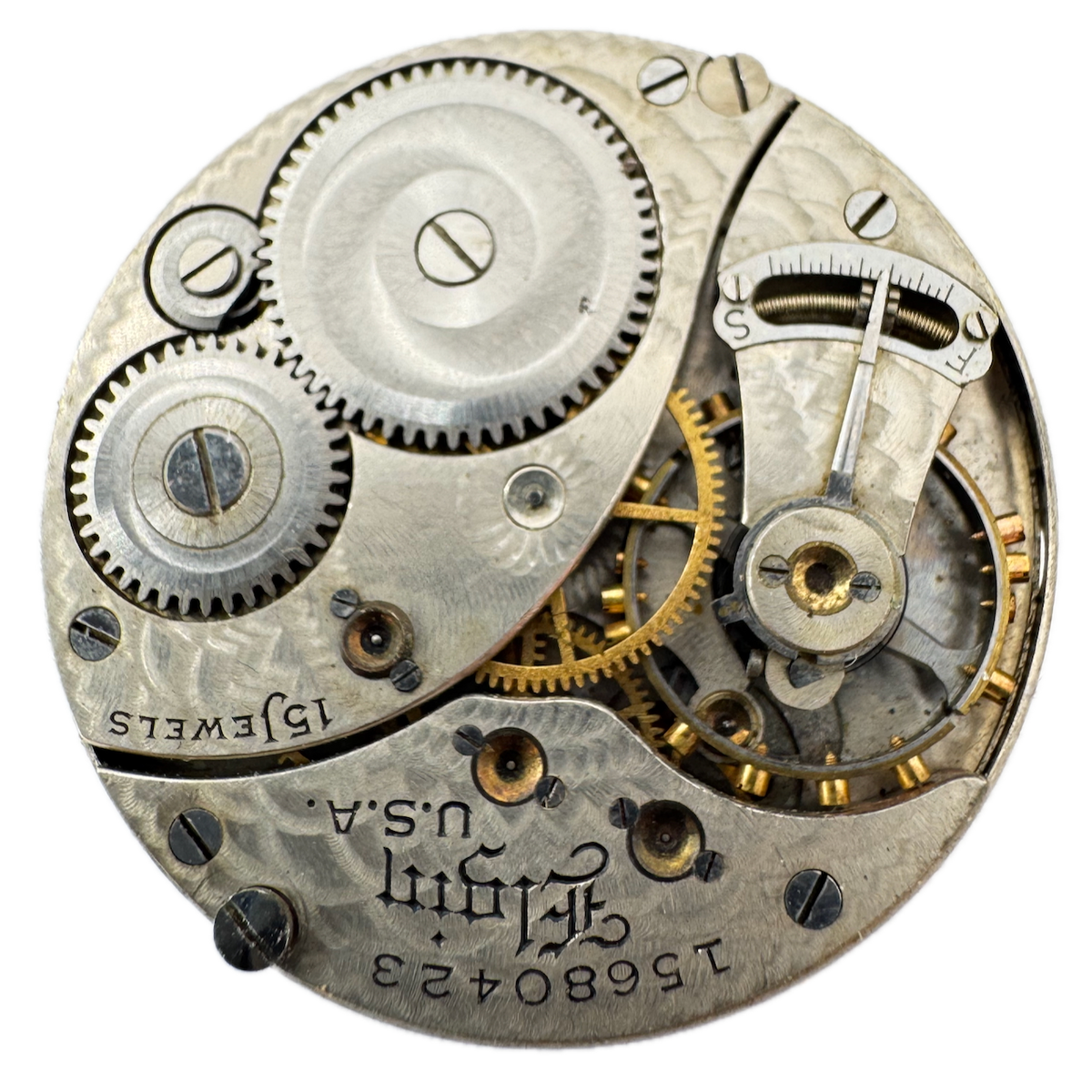 Antique 0s 1911 Elgin Multicolor 15 Jewel Hunter Pocket Watch Movement 354 USA