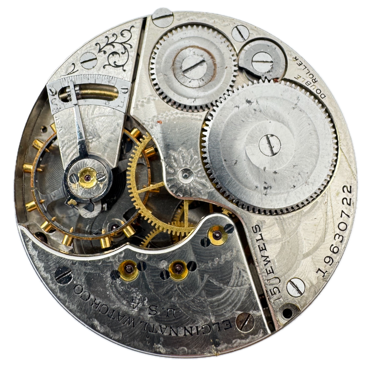 Antique 16s 1917 Elgin 15 Jewel Mechanical Pocket Watch Movement 313 USA