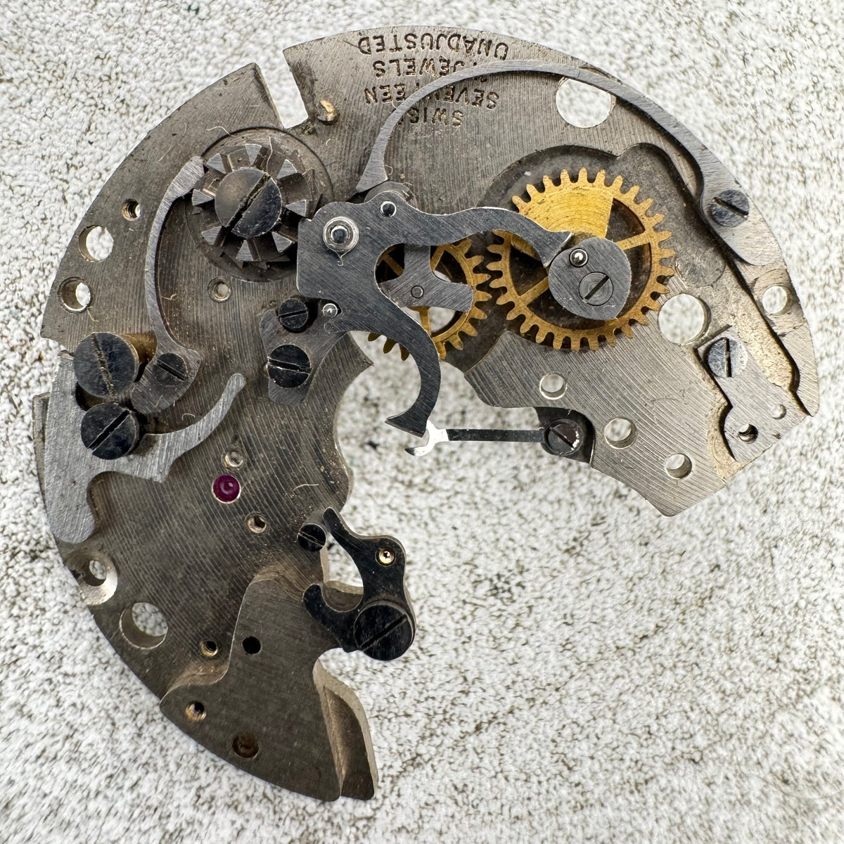 Vintage 27.5mm Unbranded 17J Chronograph Wristwatch Movement Venus 170 Swiss