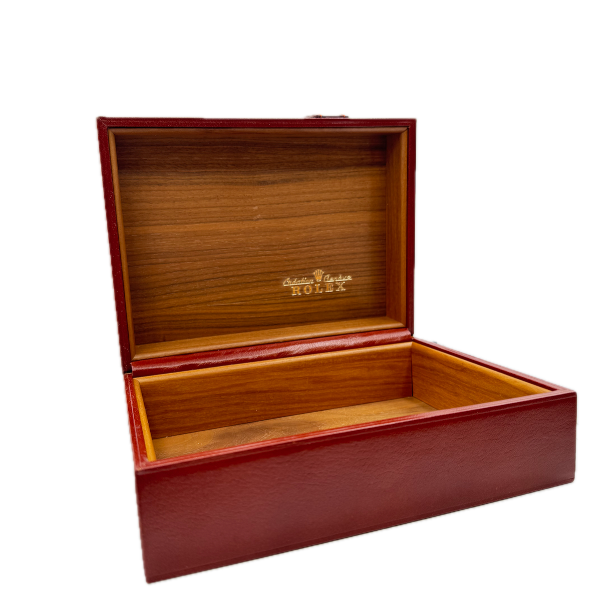 Vintage Rolex 56.00.2 President Men's Wristwatch Box Swiss Wood, Leather