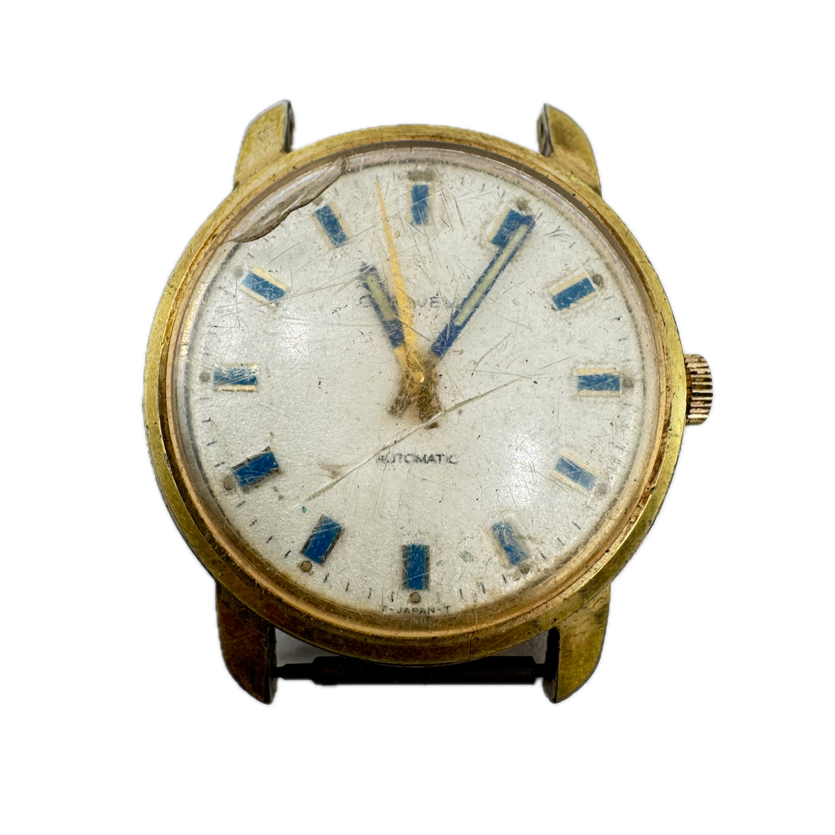 Vintage 34.5mm 1972 Caravelle 3235 Men's Automatic Wristwatch 110 TAC Gold Tone