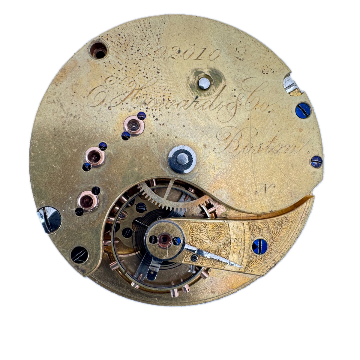 Antique 18s 1887 E. Howard & Co. 15j Mechanical Pocket Watch Movement 2 USA
