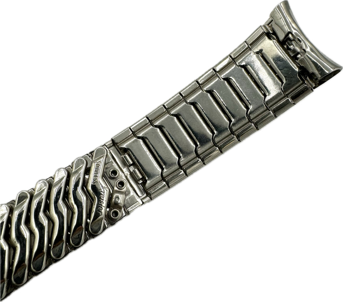 Vintage 11/16 Kreisler Men's Wristwatch Band Steel Stretch Diamond