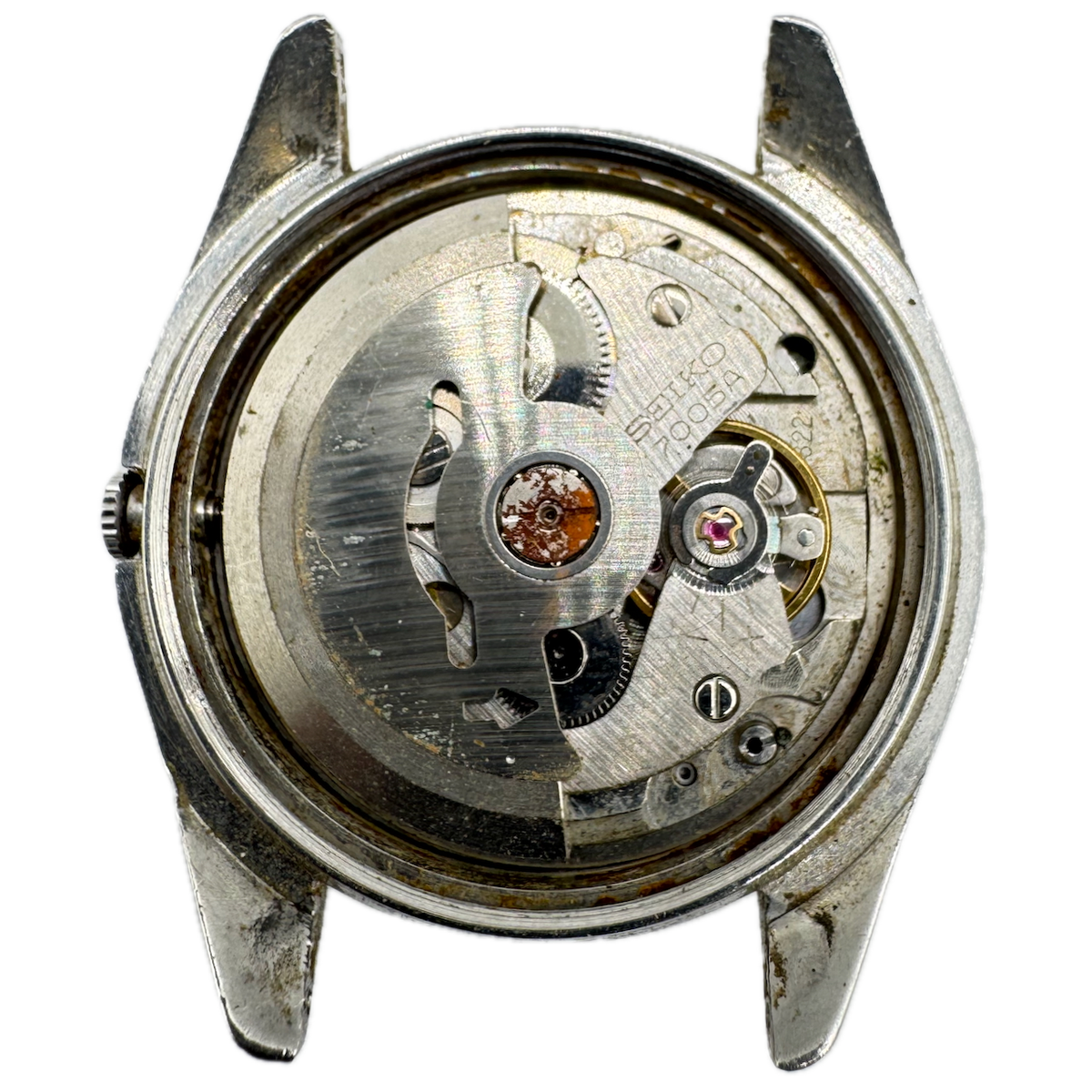 Vintage Seiko 7005-8020 Sunburst Date Men's Automatic Wristwatch