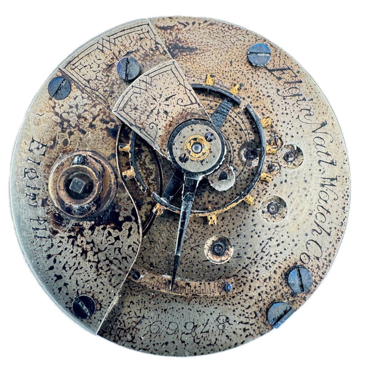 Antique 18s 1881 Elgin 11 Jewel Key Wind Pocket Watch Movement 87 USA