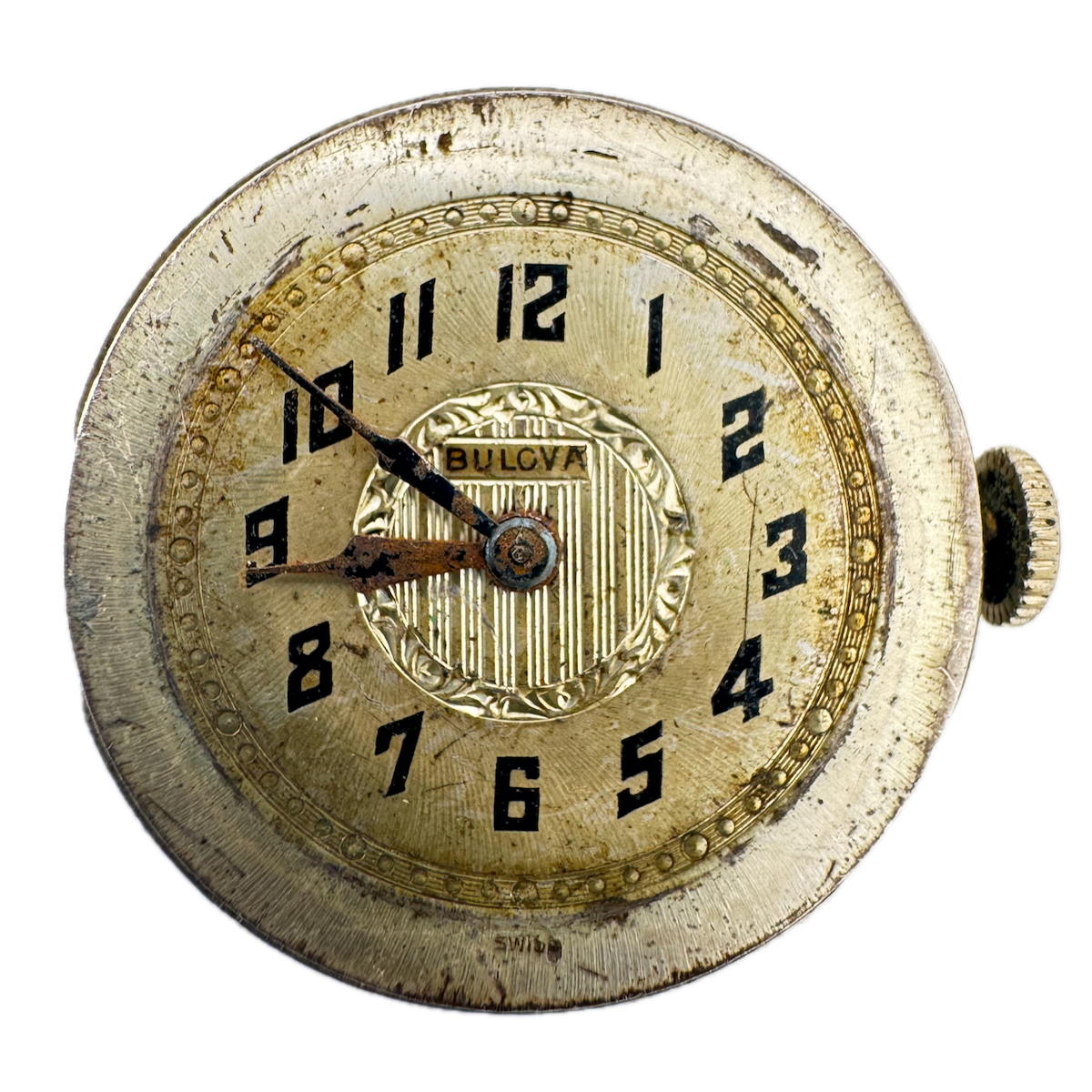 Vintage Bulova 16 Jewel Mechanical Men's Wristwatch Movement 2 Two Swiss