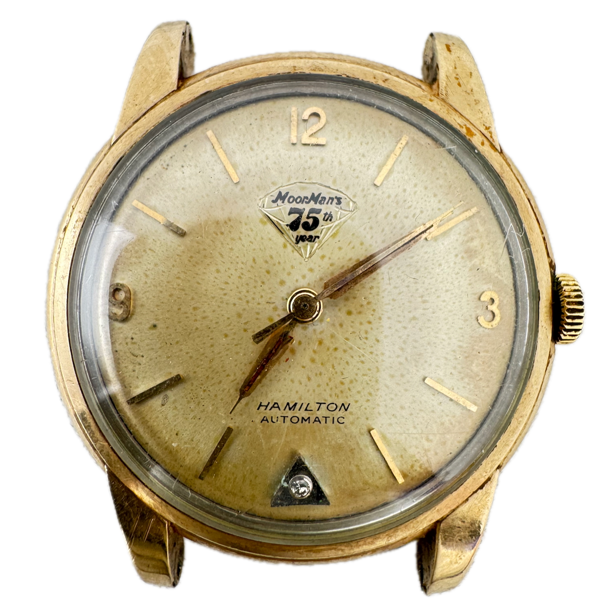 Vintage 35mm Hamilton 672 17 Jewel Men's Automatic Wristwatch Bettlach 1256