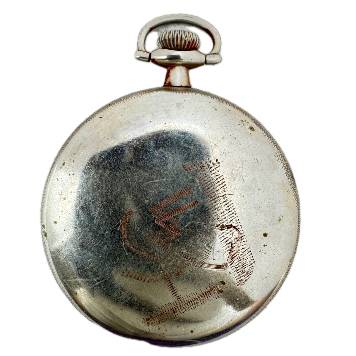 Antique 18s Philadelphia Smooth Bezel Open Face Pocket Watch Case Silverode USA