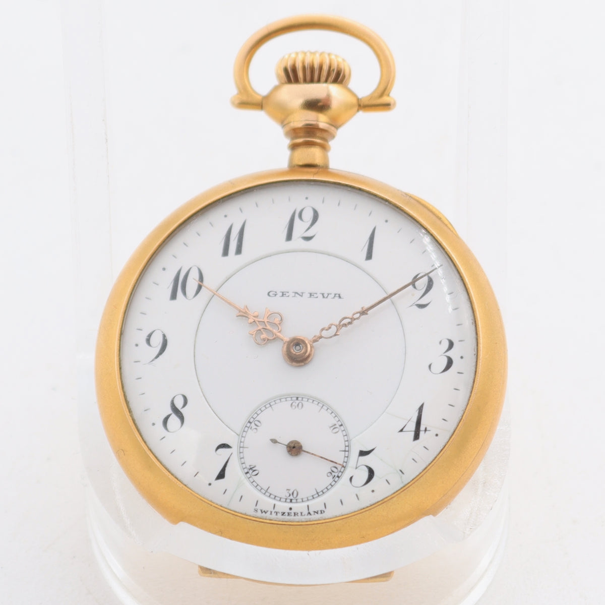 Antique 0s Gallet & Co Geneva 21 Jewel Mechanical Pocket Watch 10k GF Swiss