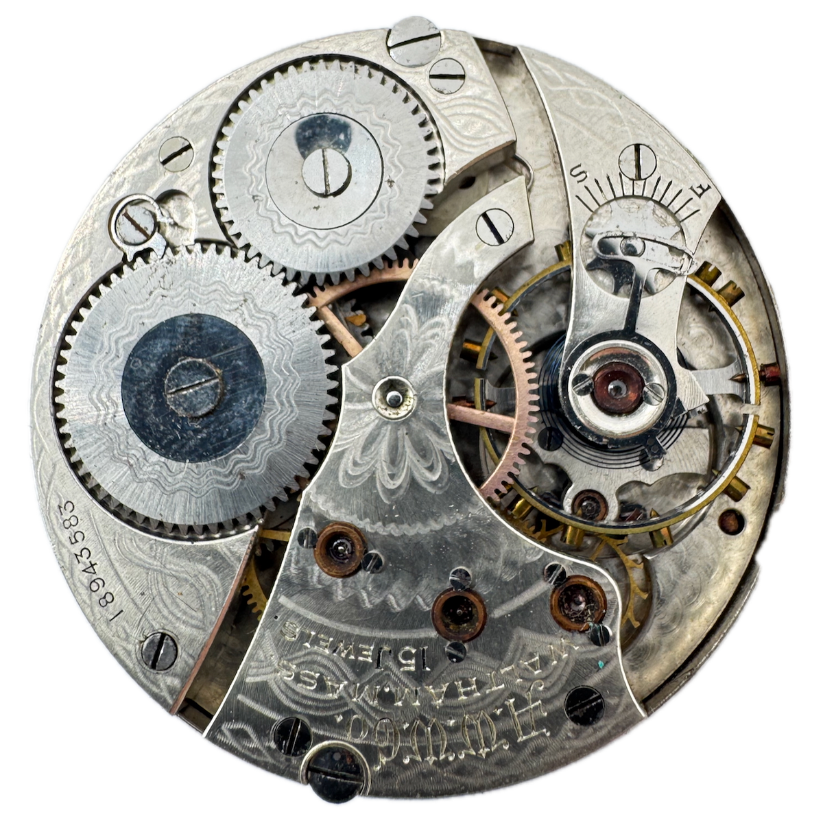 Antique 16s 1913 Waltham 15 Jewel Mechanical Pocket Watch Movement 620 USA