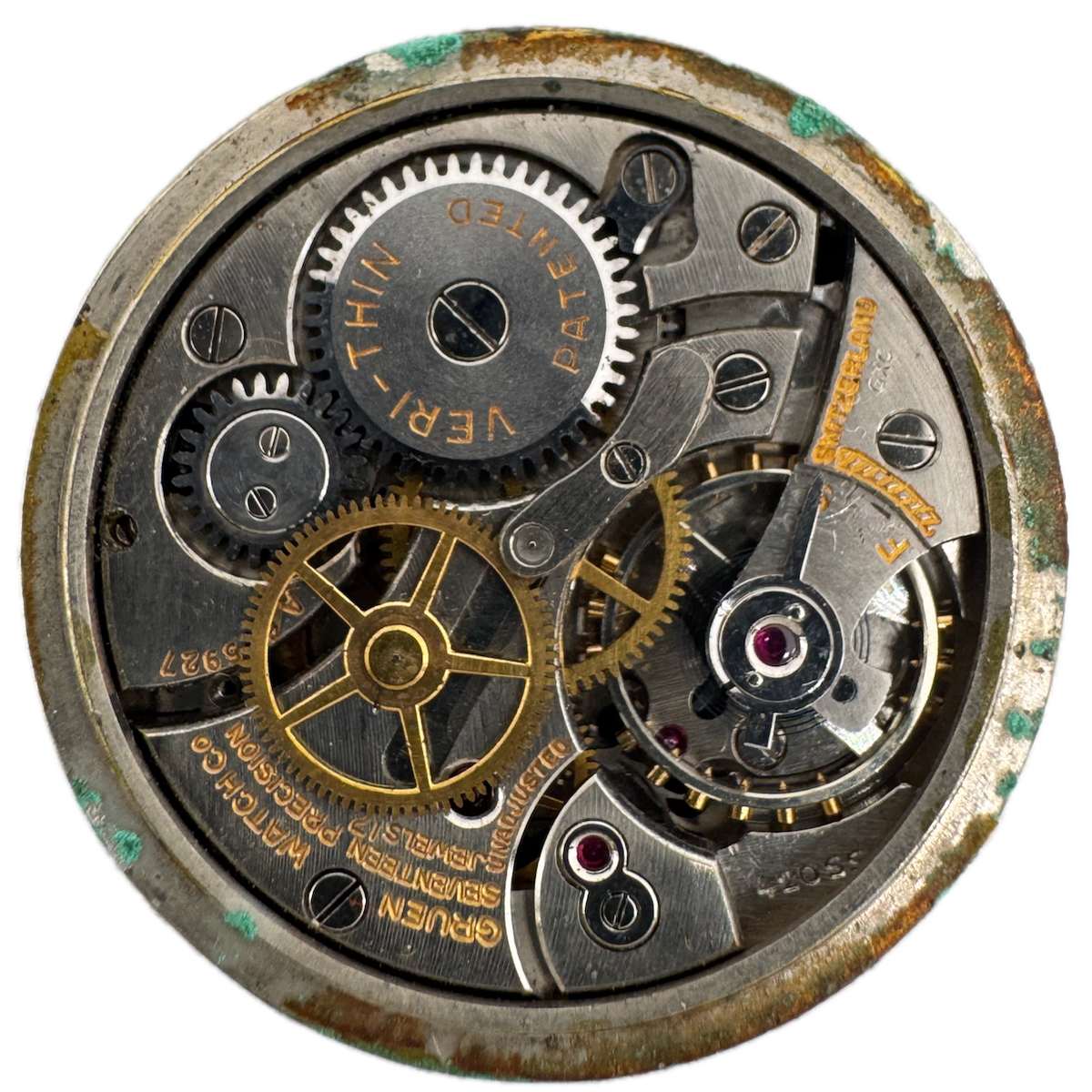 Vintage Gruen Pan America Mechanical Men's Wristwatch Movement 420SS Swiss