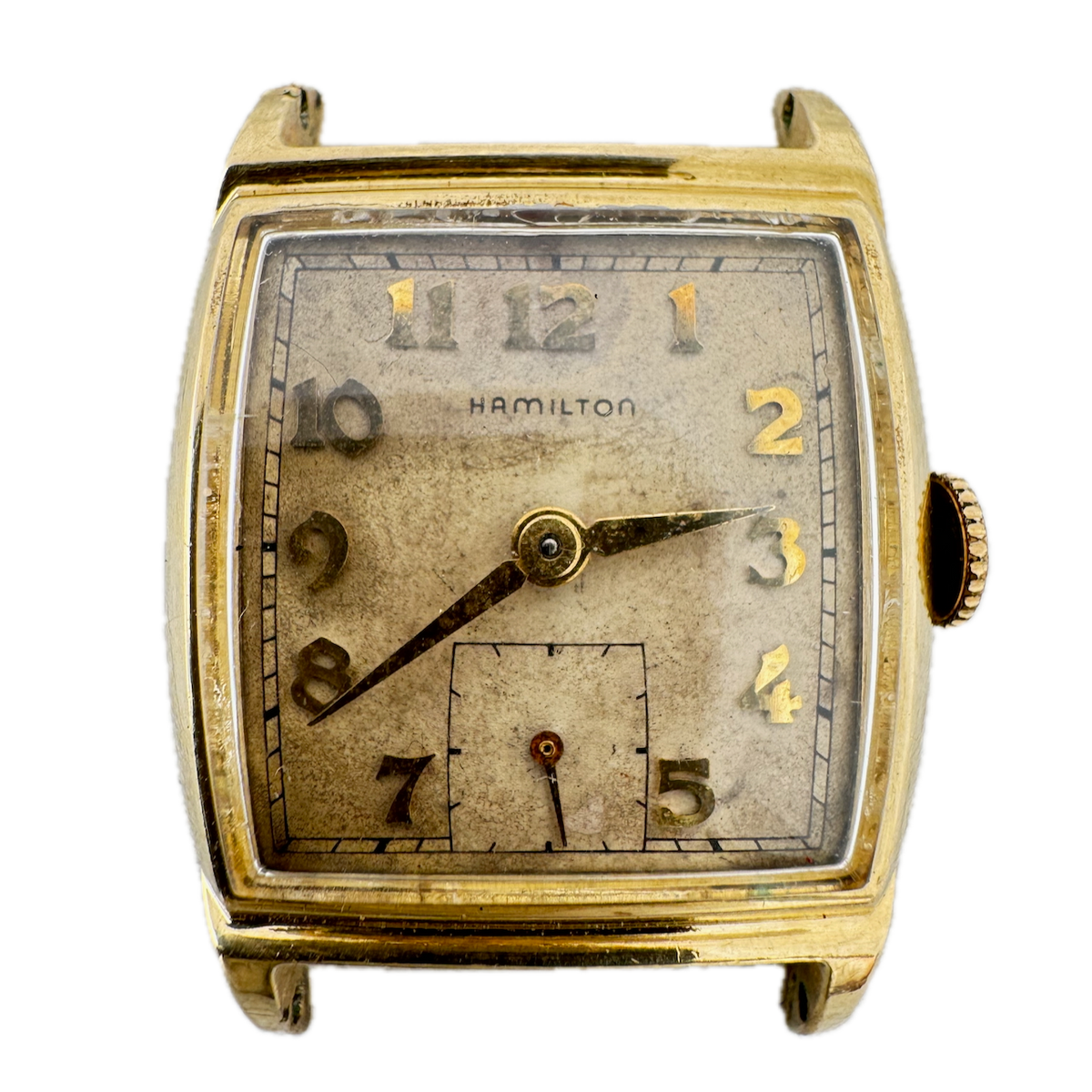 Vintage 26mm Hamilton Men's Mechanical Wristwatch 747 747 USA 14k Gold Filled