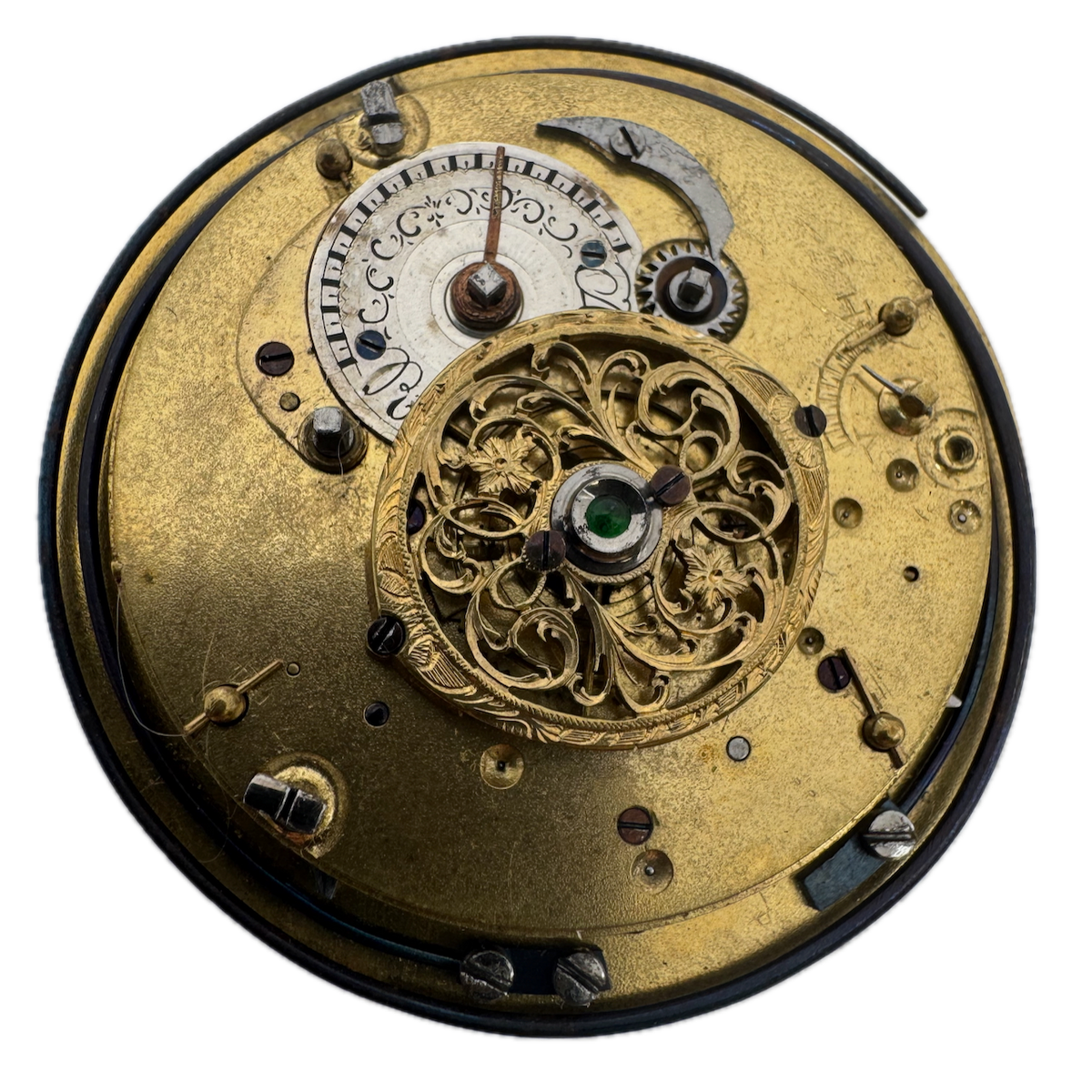 Antique 18s Early Unbranded Key Wind Quarter Repeater Pocket Watch Movement