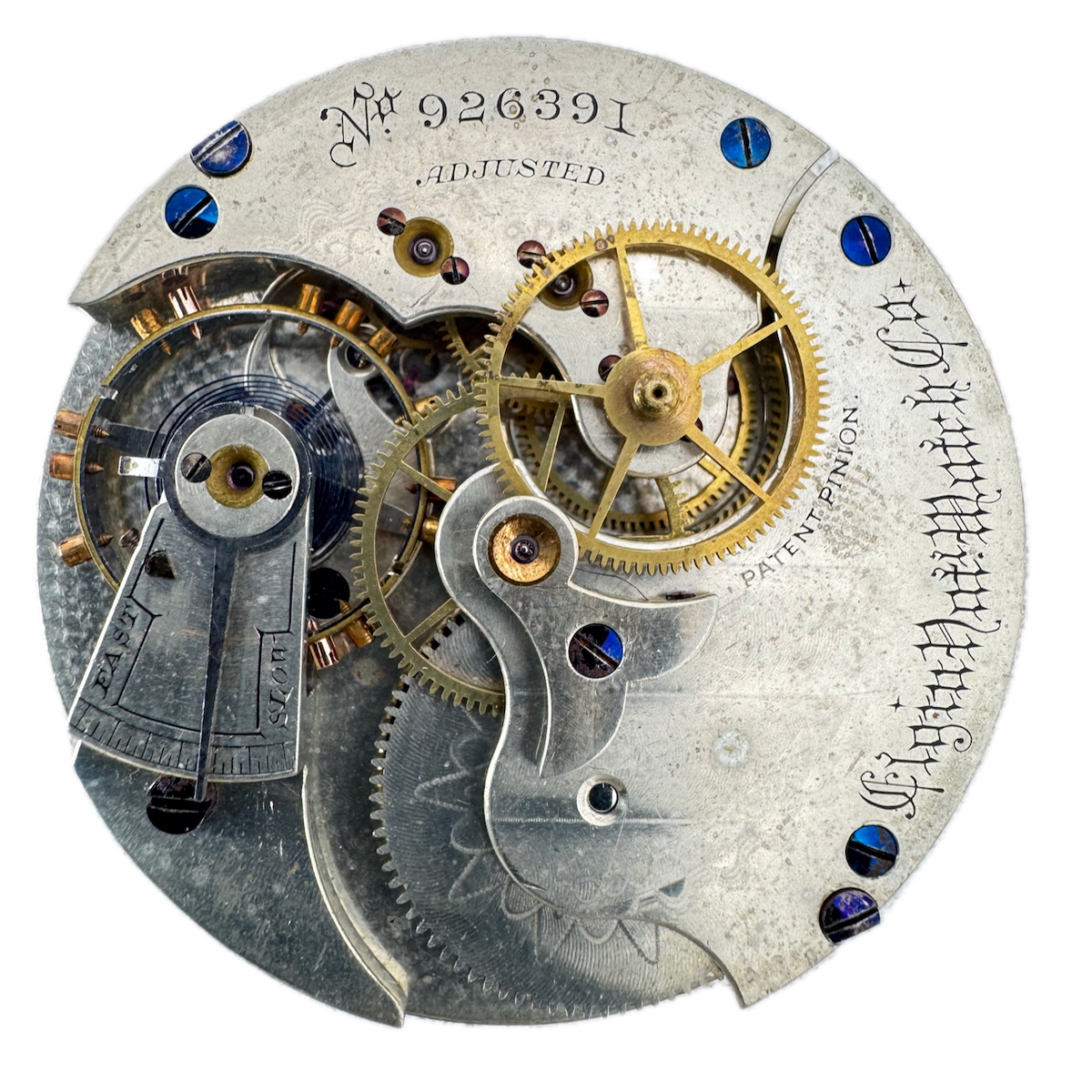 Antique 16s 1882 Elgin Doctor's Sweep Second 16JHunter Pocket Watch Movement 84