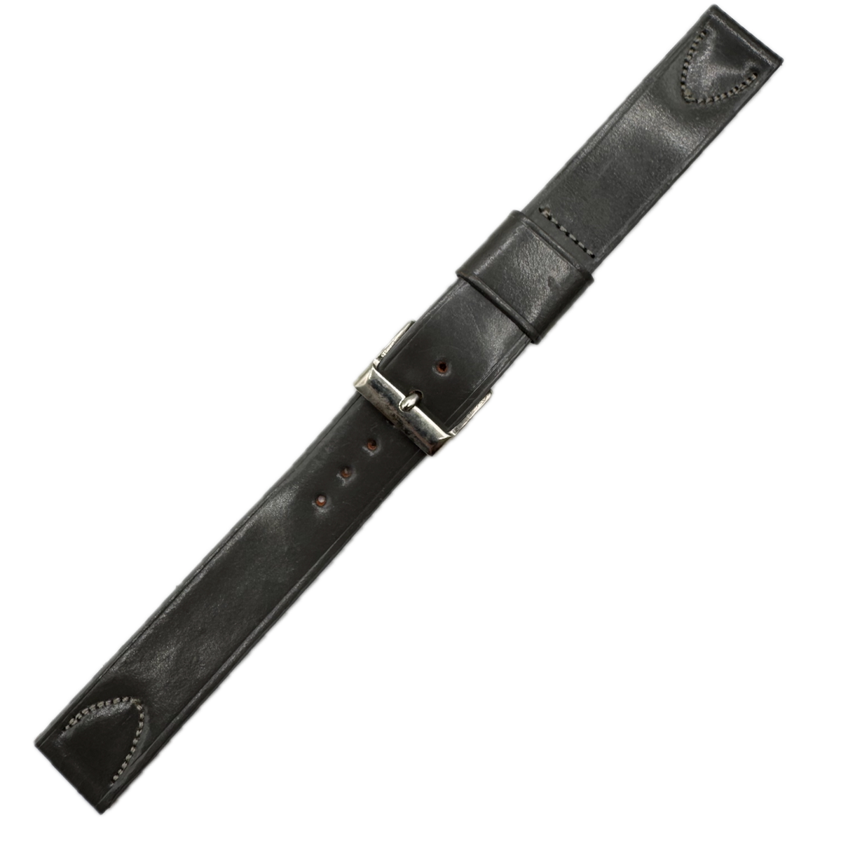 Vintage 16mm JB Champion Men's Wristwatch Band Cordovan Gray Hand Finished