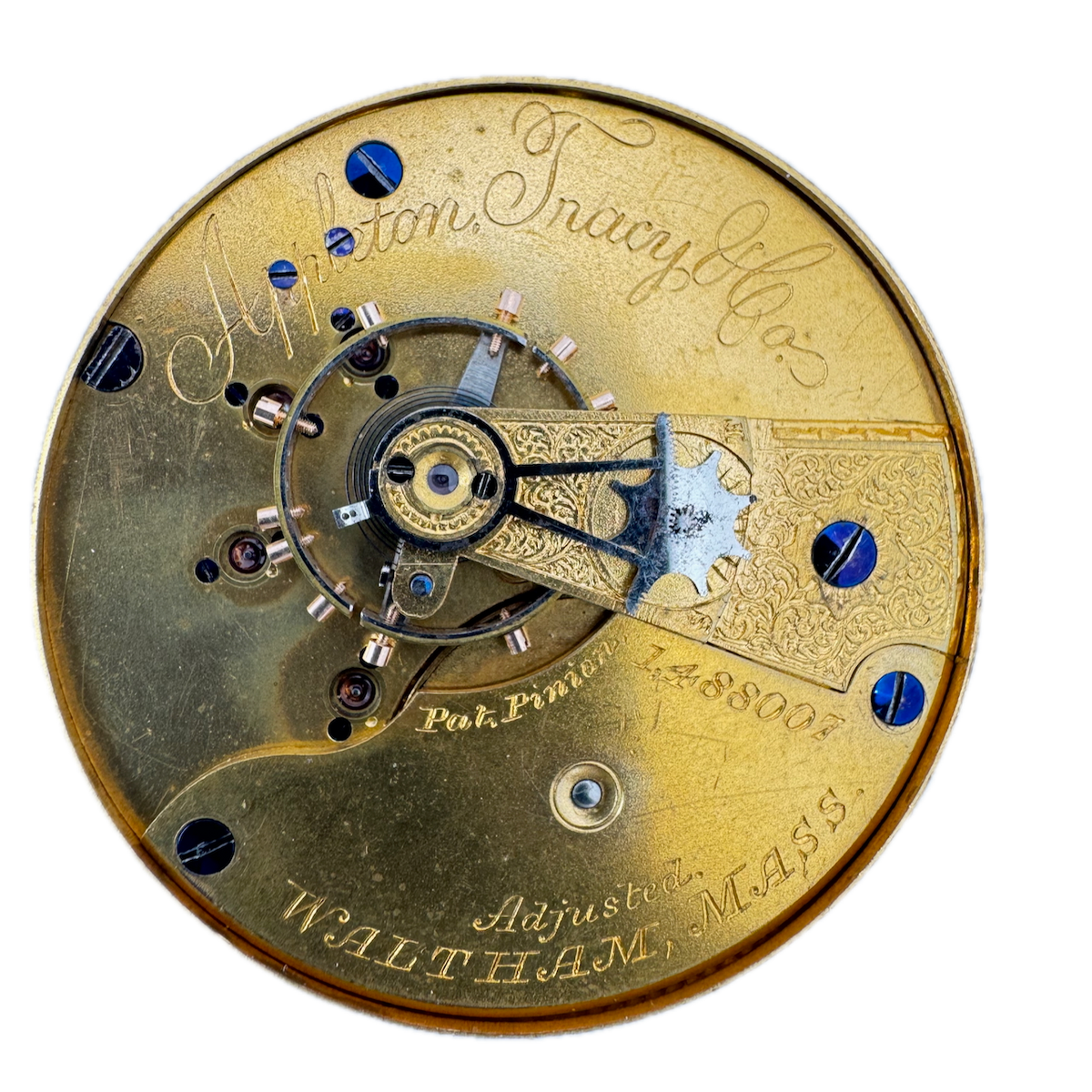 Antique 18s 1881 Appleton Tracy & Co. 15j Mechanical Pocket Watch Movement USA