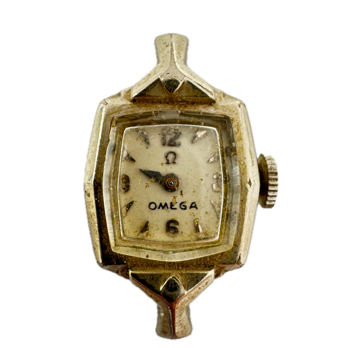 Vintage Omega A 52.62 Cocktail Ladies Mechanical Wristwatch 484 14k White GF