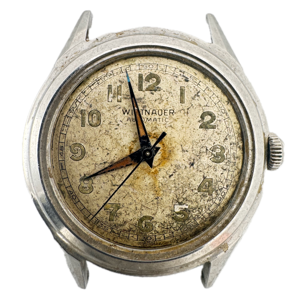 Vintage 32.5mm Wittnauer 11ARB Men's Automatic Wristwatch A. Schild 1361 Steel