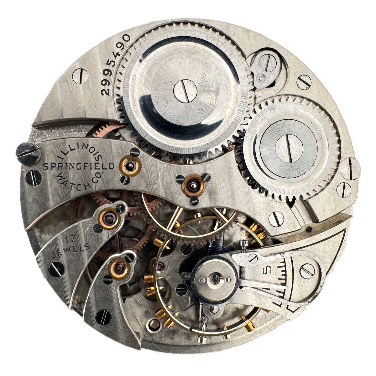 Antique 12s 1916 Illinois 17 Jewel Mechanical Pocket Watch Movement 404 USA