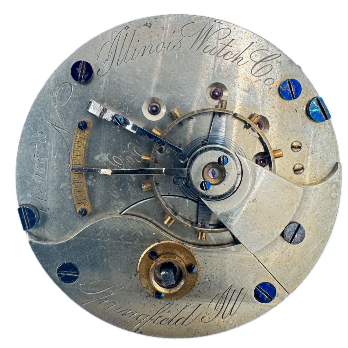 Antique 18s 1880 Illinois 11 Jewel Mechanical Pocket Watch Movement 101 USA