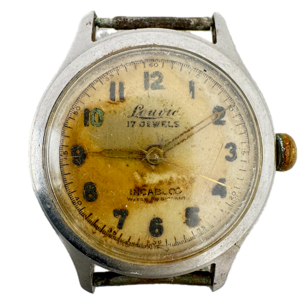 Vintage 31mm Louvre 17j Men's Mechanical Wristwatch HKJ Swiss Stainless Steel