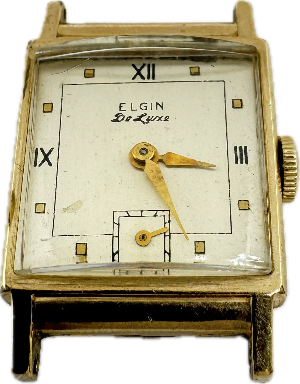 Vintage Elgin Deluxe 17 Jewel Men's Mechanical Wristwatch 624 Swiss Gold Filled