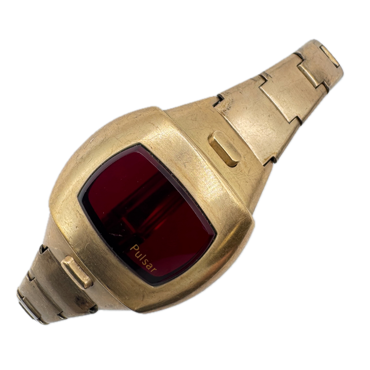 Vintage Pulsar For Ladies Cushion Ladies Wristwatch Case Steel & 10k GF USA