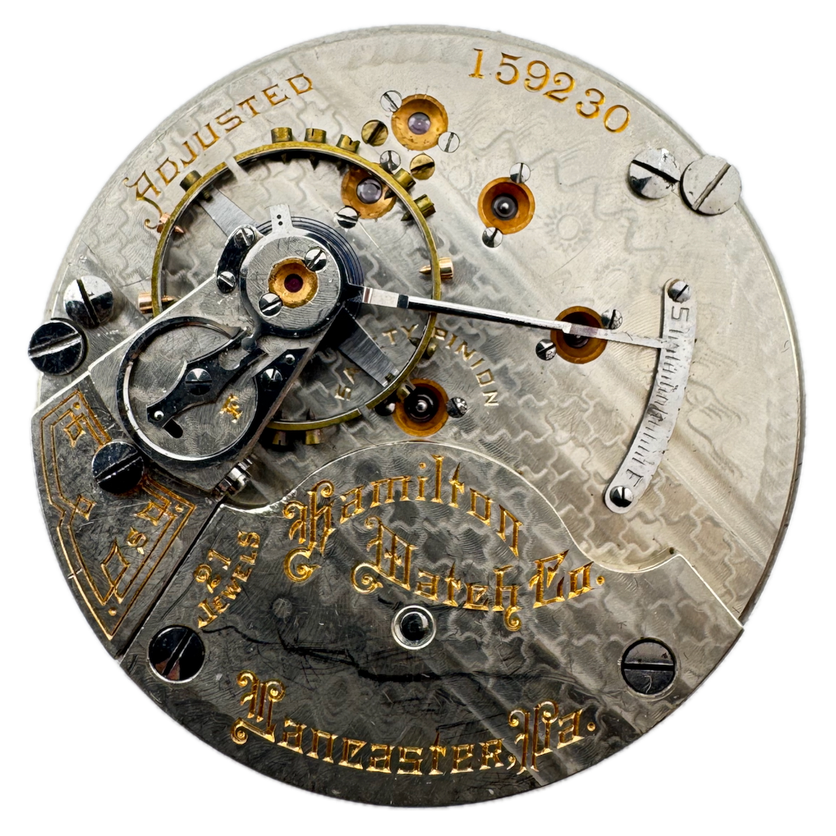 Antique 18s 1902 Hamilton 21 Jewel Hunter Railroad Pocket Watch Movement 941 USA