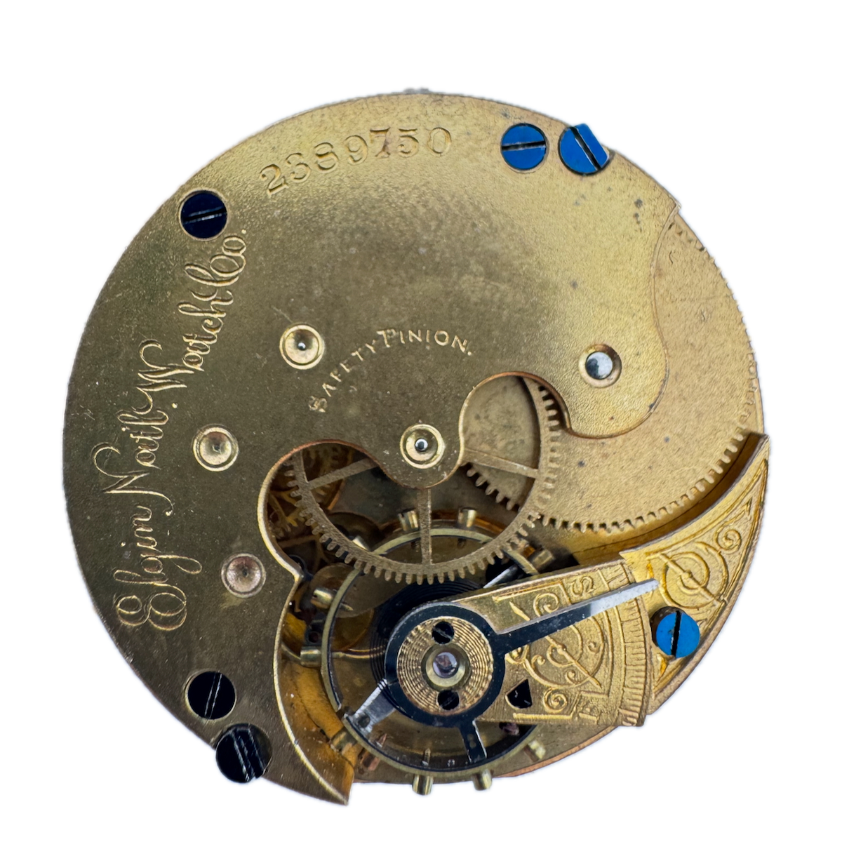 Antique 6s 1887 Elgin 7 Jewel Mechanical Hunter Pocket Watch Movement 95 USA