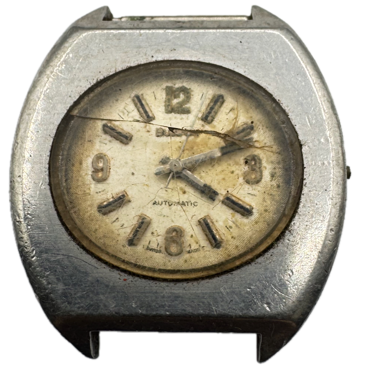 Vintage 1973 Bulova T-3294 Saucer Men's Automatic Wristwatch 11 ANAC Swiss Steel