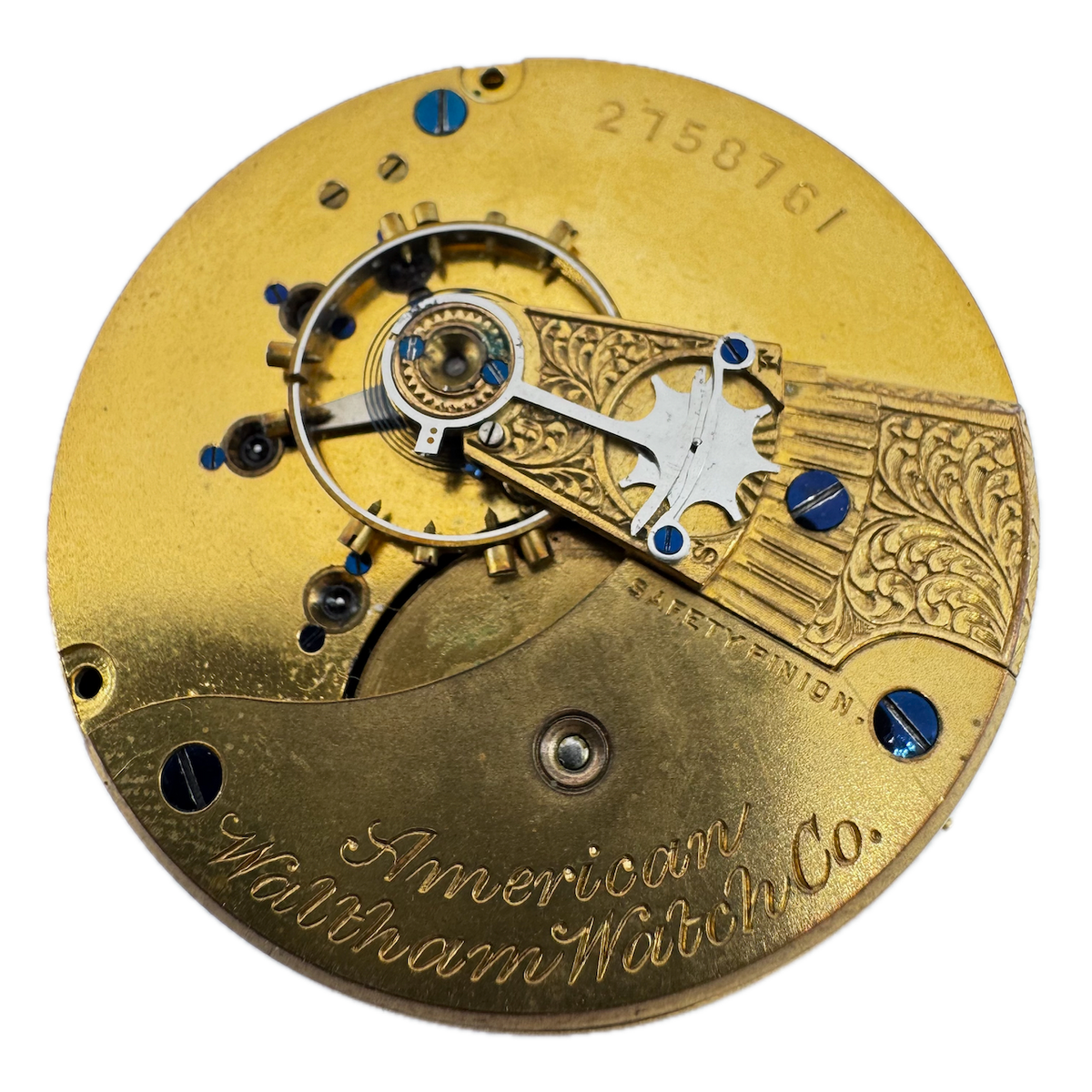 Antique 18 Size Waltham Mechanical Pocket Watch Movement P.S. Bartlett USA