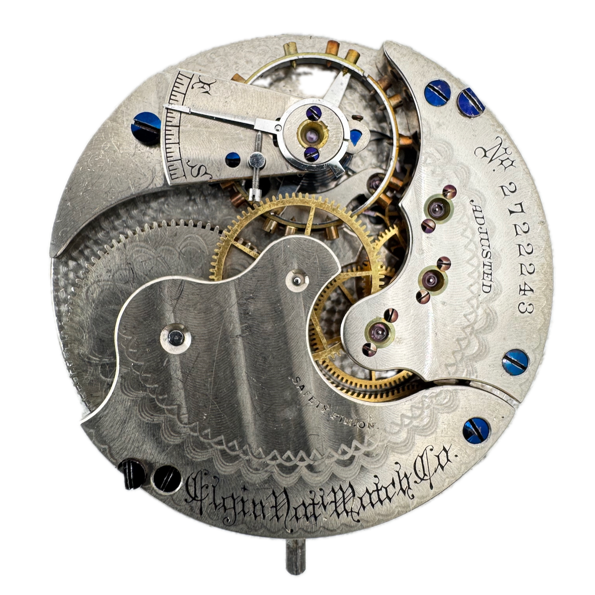 Antique 16s 1888 Elgin 15 Jewel Mechanical Hunter Pocket Watch Movement 4 USA