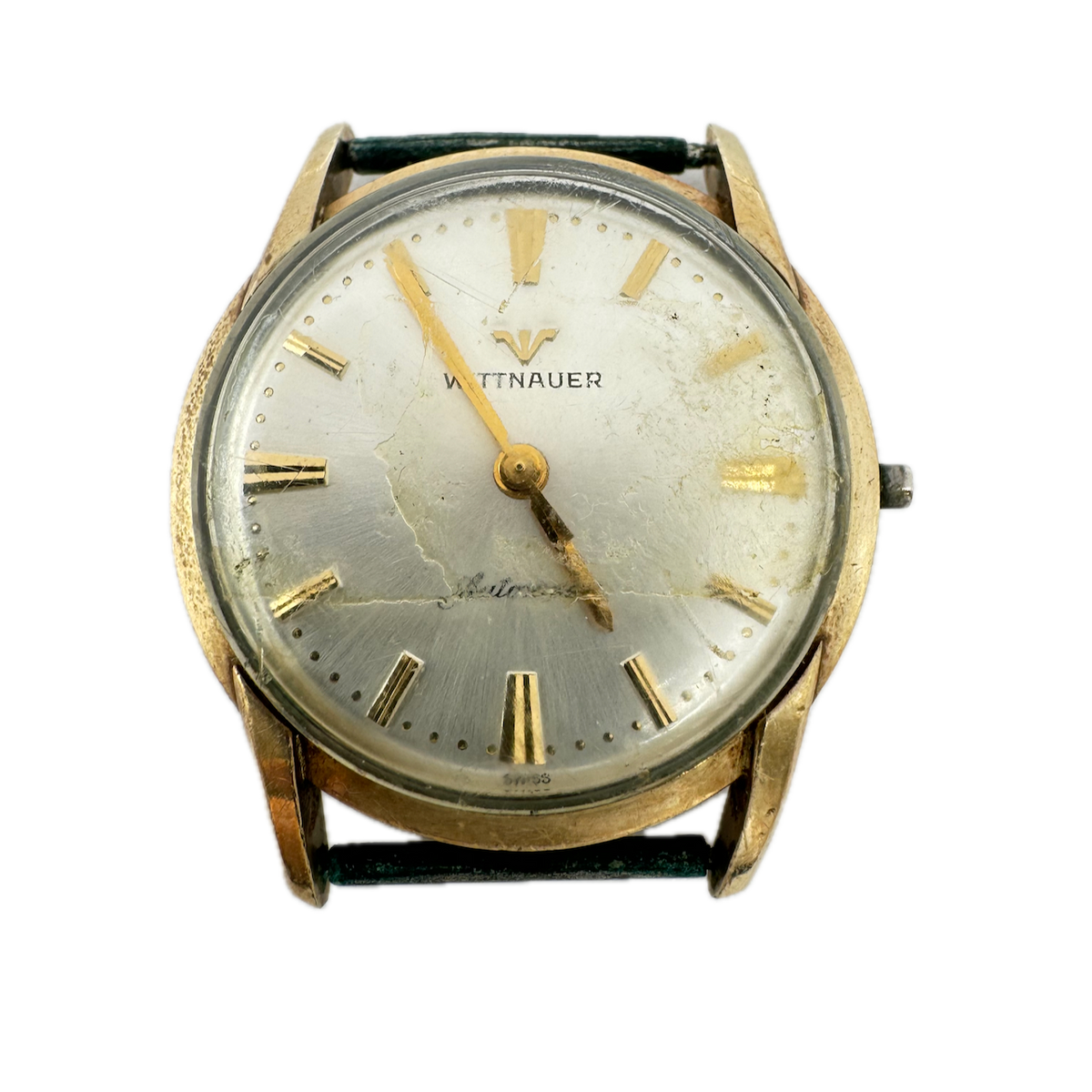 Vintage 30.5mm Wittnauer Men's Automatic Wristwatch Swiss 10k Gold Filled