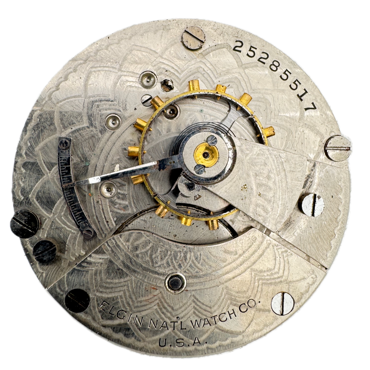 Antique 18s 1923 Elgin 7 Jewel Mechanical Pocket Watch Movement 288 USA