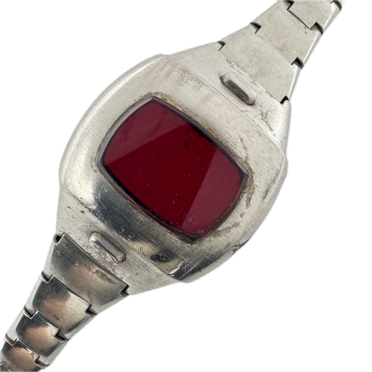 Vintage Pulsar For Ladies Cushion Ladies Wristwatch Case Stainless Steel USA