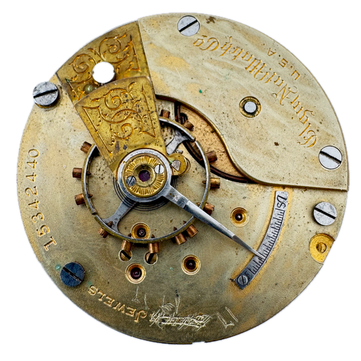 Antique 18s 1911 Elgin 7 Jewel Mechanical Pocket Watch Movement 294 USA