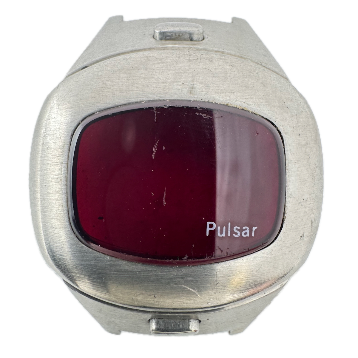 Vintage Pulsar Executive Bezel Men's Wristwatch Case Stainless Steel Swiss Made