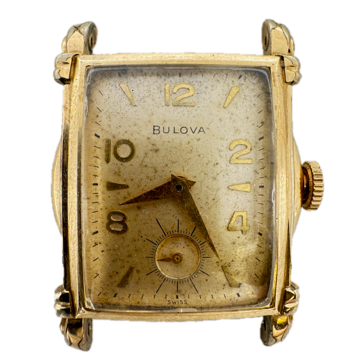 Vintage 1953 Bulova Byron Men's Mechanical Wristwatch 10 BT Steel & 10k RGP