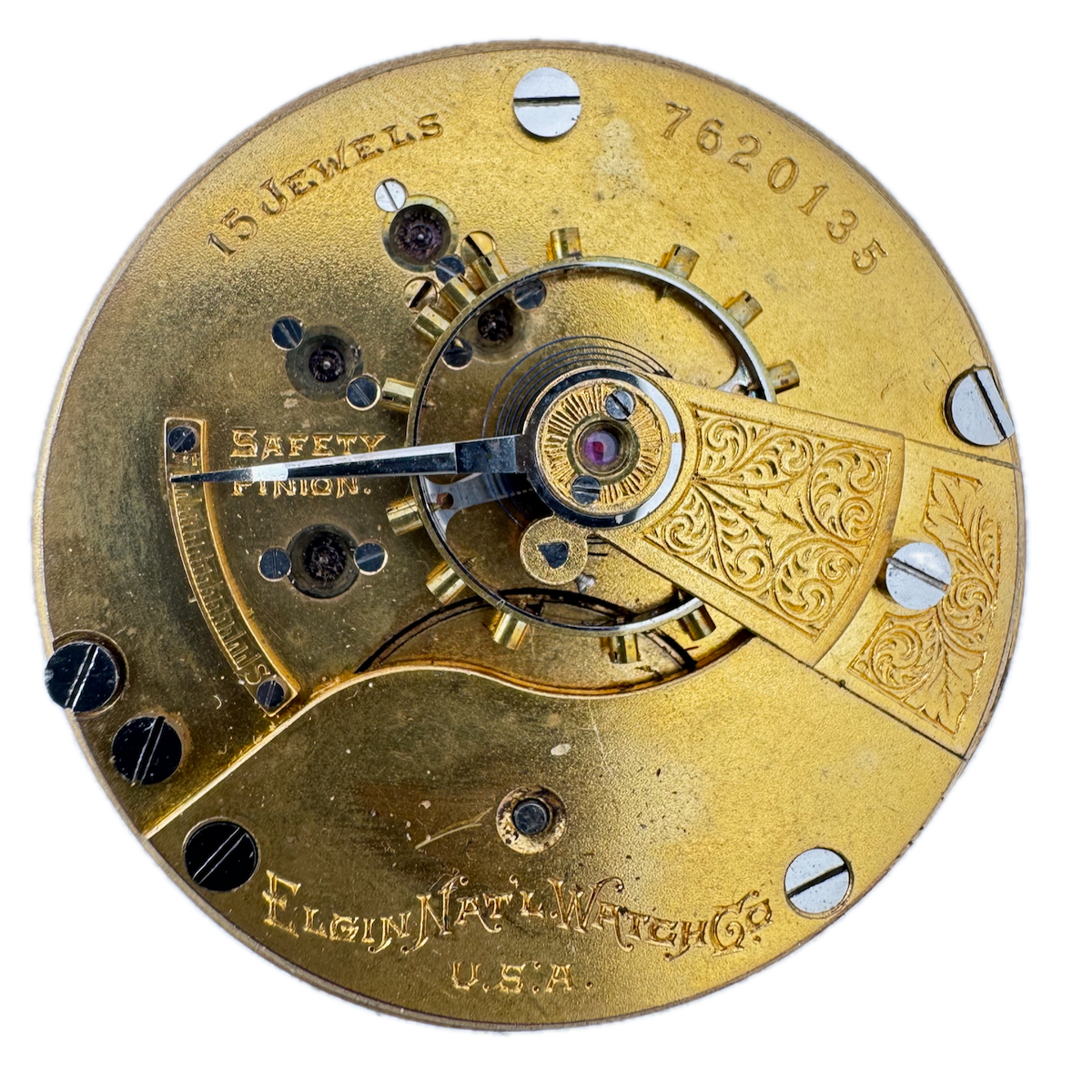 Antique 18s 1899 Elgin 15 Jewel Mechanical Pocket Watch Movement 145 USA