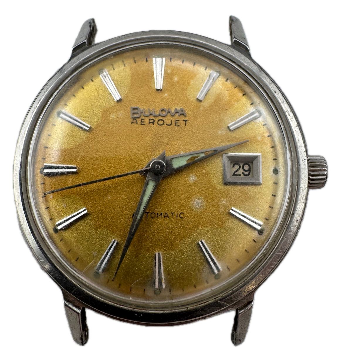 Vintage 1967 Bulova Aerojet Aerojet Men's Automatic Wristwatch 11 ALACD Steel
