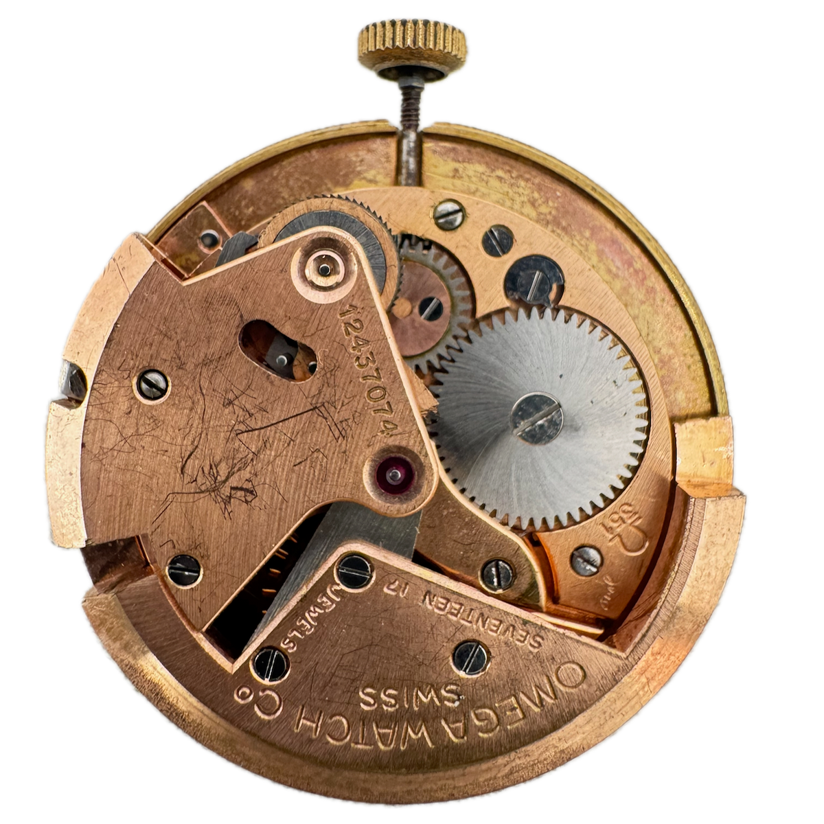 Vintage 29mm Omega 1950 Automatic Men's Wristwatch Movement 351 Swiss Running