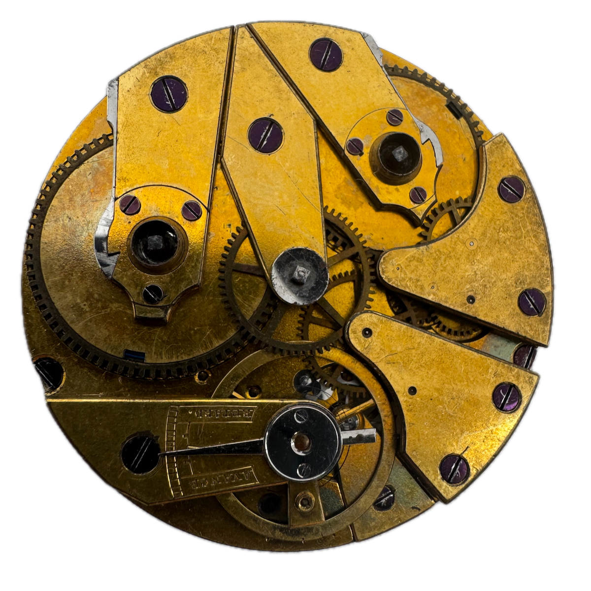 Antique 16s Lepine Dead Beat Second Key Wind Pocket Watch Movement France