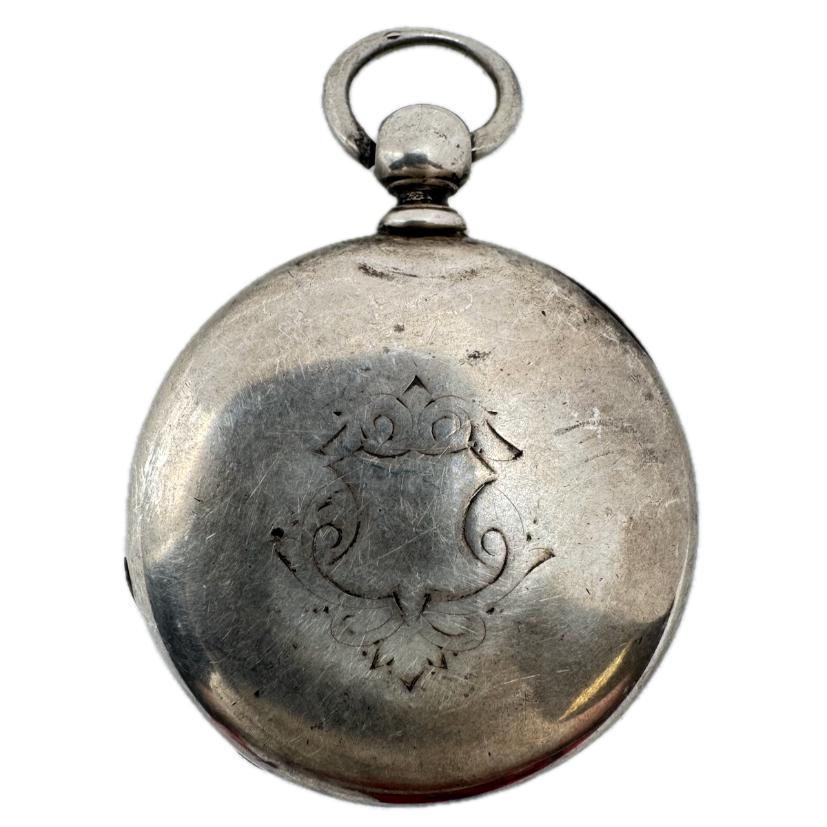 Antique 18s Fahys 4 Ounce Pocket Watch Case for Key Wind Coin Silver USA